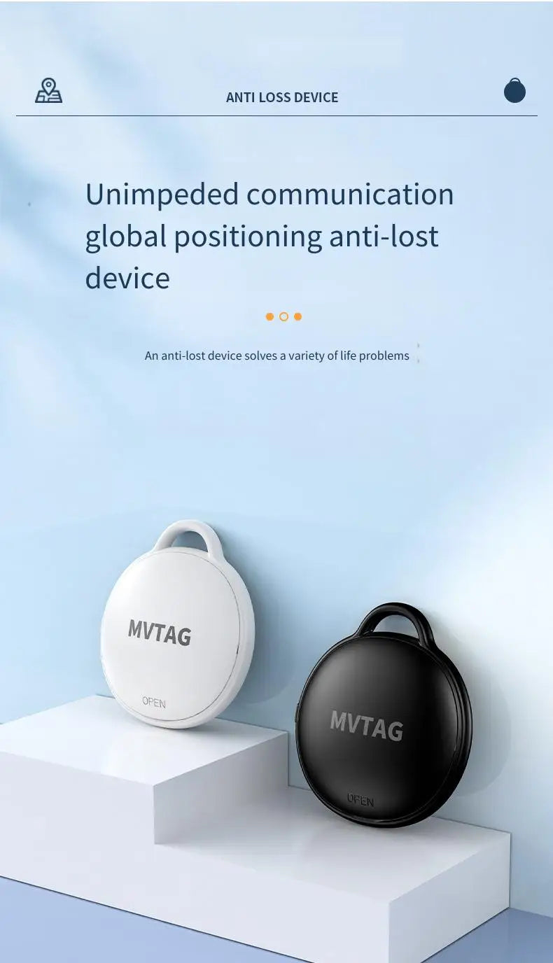 Wireless Mini GPS Tracker Anti-Lost Alarm Key Finder with Bluetooth APP for IPhone/Android - Smart Tag Locator for Keys Child