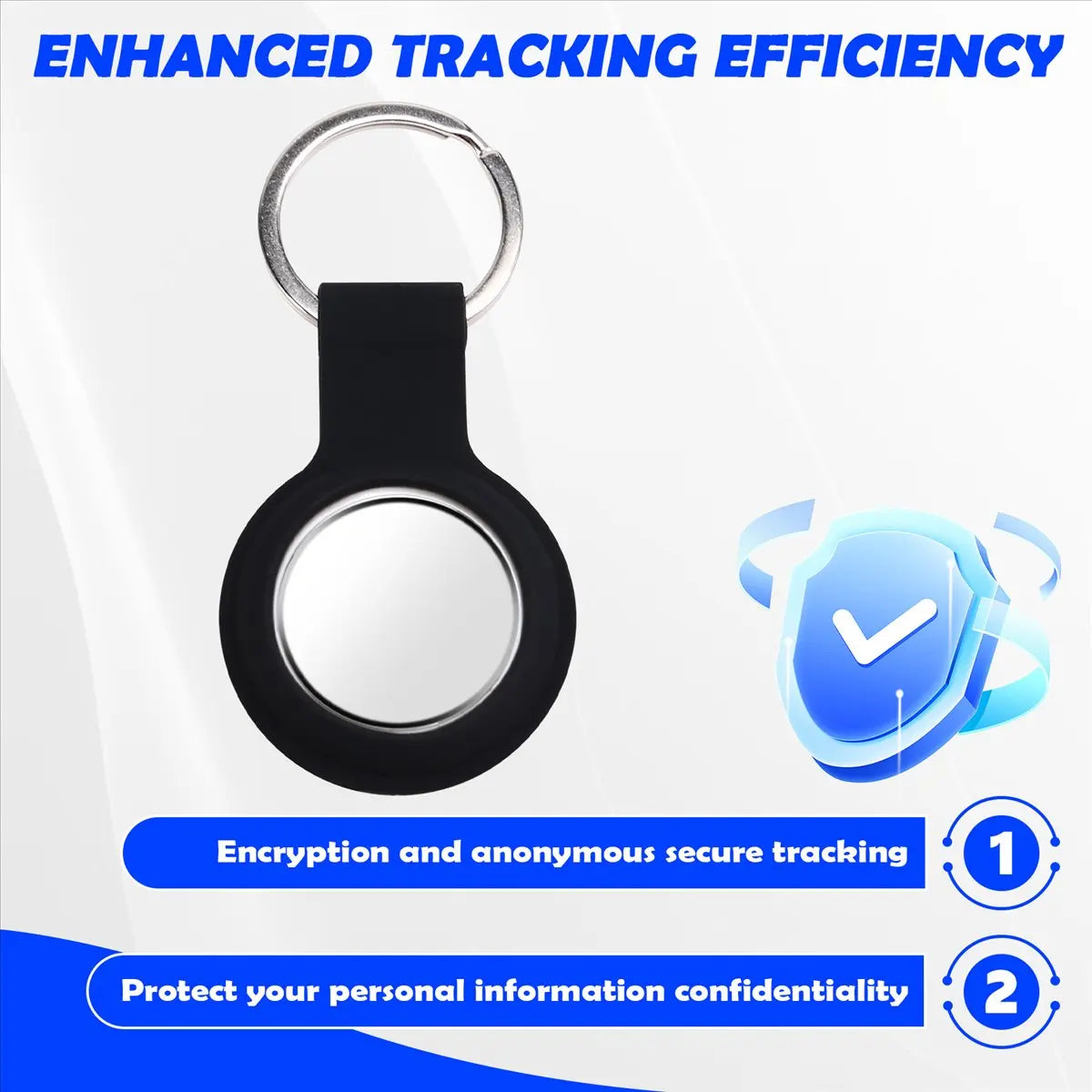 Smart Bluetooth GPS Tracker Round Anti-Lost Device Tracking Locator Smartphone Wallet Key Anti-Lost Device