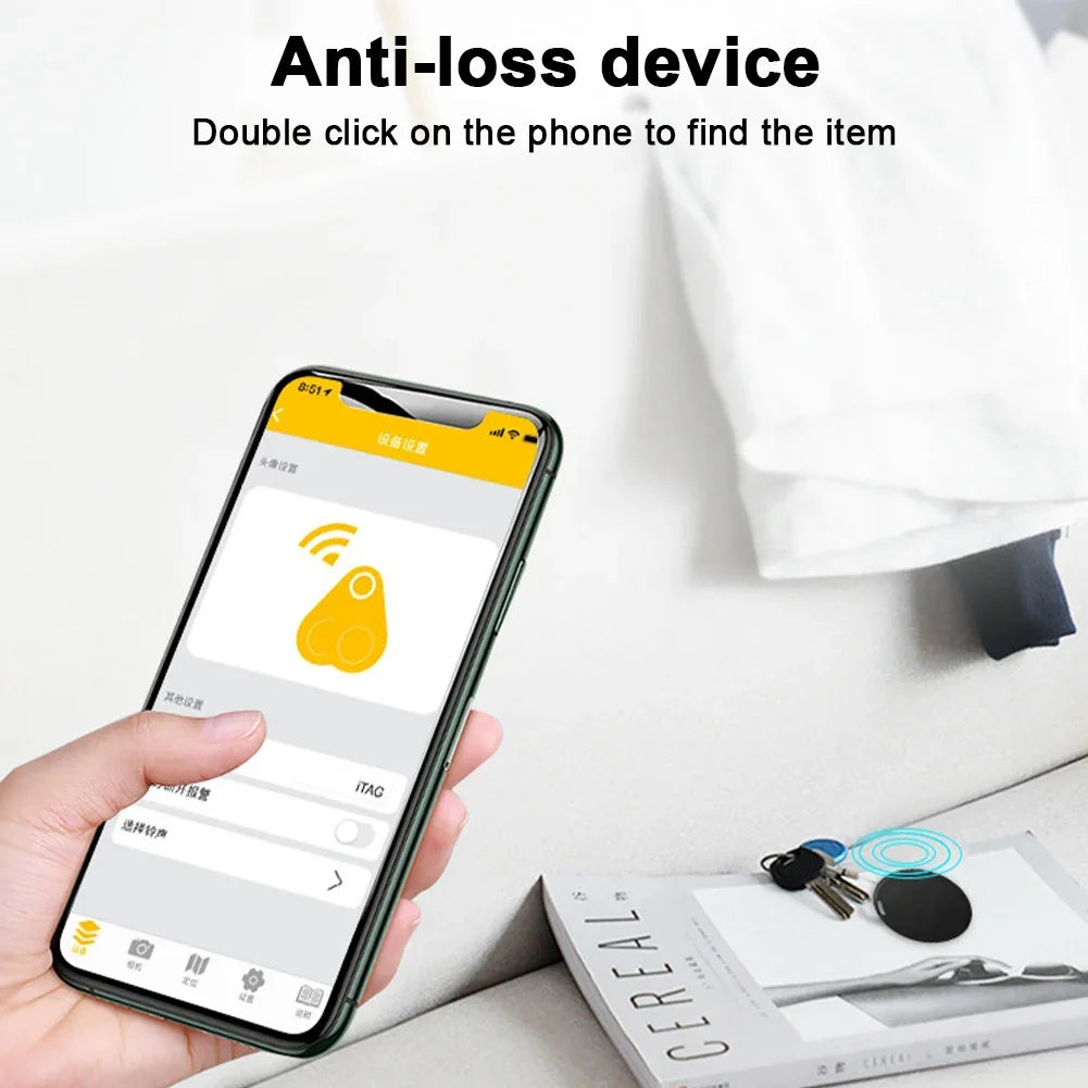 Wireless Mini GPS Tracker Anti-lost Alarm Key Child Bag Wallet Finder Bluetooth APP GPS Locator Smart Tag For iPhone For Android
