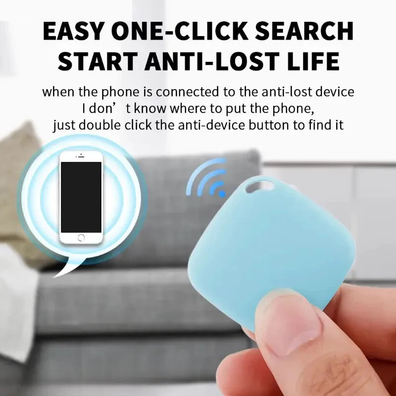 Mini GPS Tracker Anti-Lost Alarm Wallet Keychain Smart Tag Bluetooth Tracer Luggage Pets Tracker Key Finder Locator Accessories