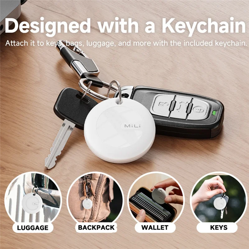 FULL-Mili Smart Tracker Mitag Bluetooth Locator Anti-Lost Device Mobile Keys Pet Elderly Kids Finder For Android Find My