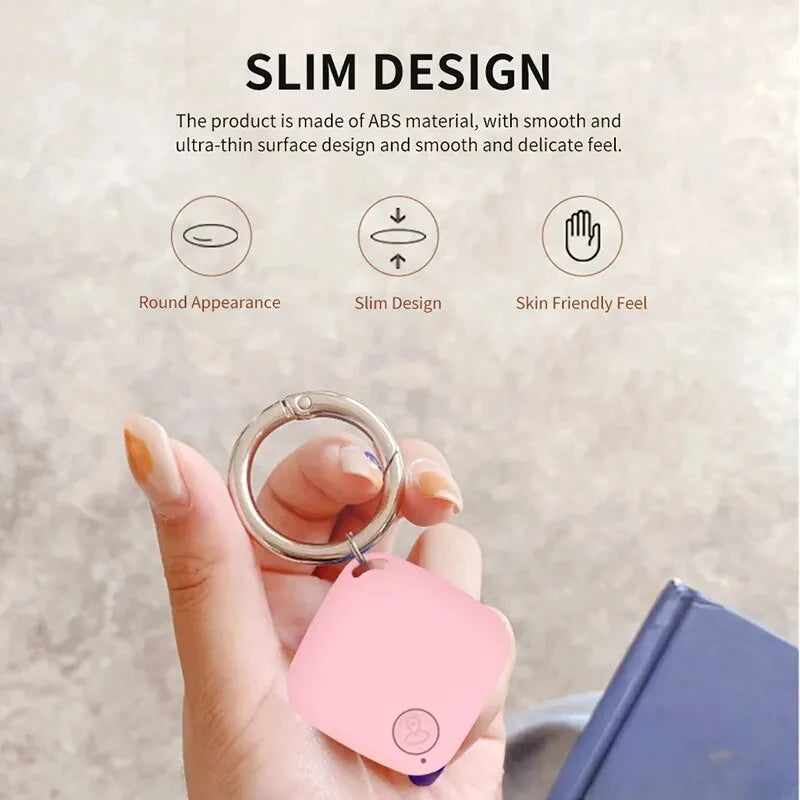 Mini GPS Tracker Anti-Lost Alarm Wallet Keychain Smart Tag Bluetooth Tracer Luggage Pets Tracker Key Finder Locator Accessories